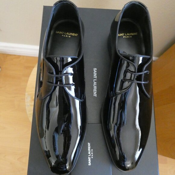 Saint Laurent Women Patent Leather Shoes Size 37.5 - Picture 3 of 10